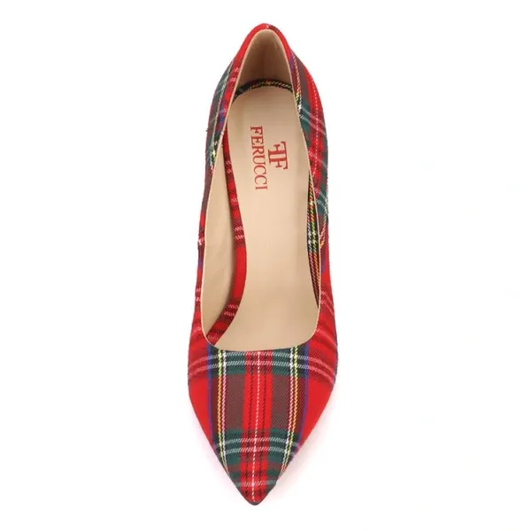 Red Scottish Pump High Heels