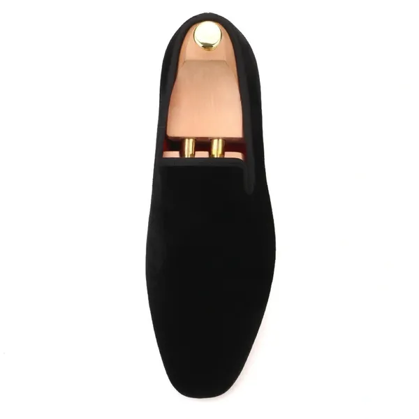 a single black color shoe on display
