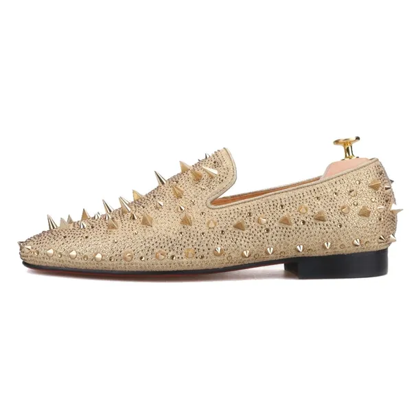 Gold Loafer Gold Rivets and Spikes